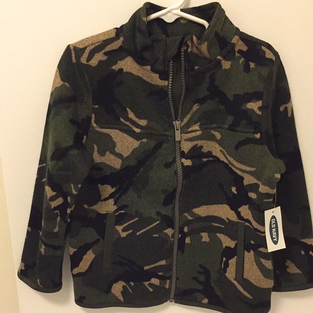 Camouflage Fleece Lined Zip Up
